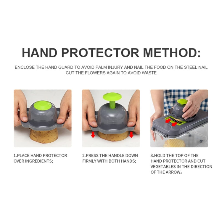 22 in 1 Multifunctional Food Chopper Grater Onion Dicer Veggie Cutter with 13 Stainless Steel Blades, 22 in 1 Multifunctional