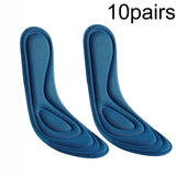 10pairs 5D Nano Antibacterial Deodorant Breathable Anti-Slip Massage Insole, 35-36, 37-38, 39-40, 41-42, 43-44, 45-46