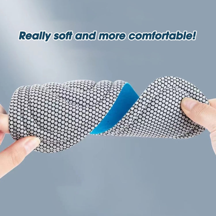 10pairs 5D Nano Antibacterial Deodorant Breathable Anti-Slip Massage Insole, 35-36, 37-38, 39-40, 41-42, 43-44, 45-46