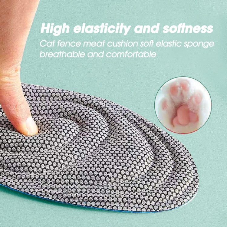 10pairs 5D Nano Antibacterial Deodorant Breathable Anti-Slip Massage Insole, 35-36, 37-38, 39-40, 41-42, 43-44, 45-46