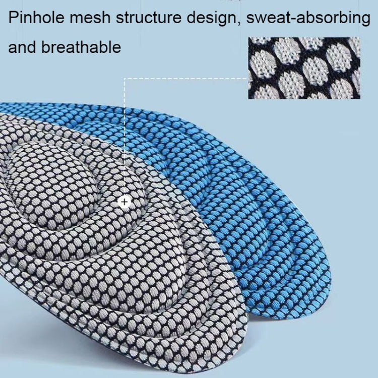 10pairs 5D Nano Antibacterial Deodorant Breathable Anti-Slip Massage Insole, 35-36, 37-38, 39-40, 41-42, 43-44, 45-46