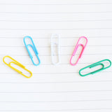 Deli 0024 100 pcs/box 2.8cm File Classification and Storage Color Paper Clips, 100pcs Paper Clips