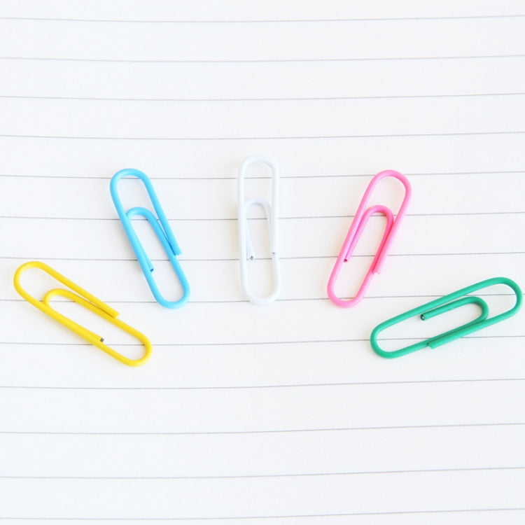 Deli 0024 100 pcs/box 2.8cm File Classification and Storage Color Paper Clips, 100pcs Paper Clips
