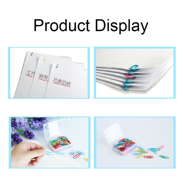 Deli 0024 100 pcs/box 2.8cm File Classification and Storage Color Paper Clips, 100pcs Paper Clips