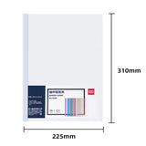 10pcs Deli 5538 File Folder Insert A4 File Drawer Folder Transparent Cover