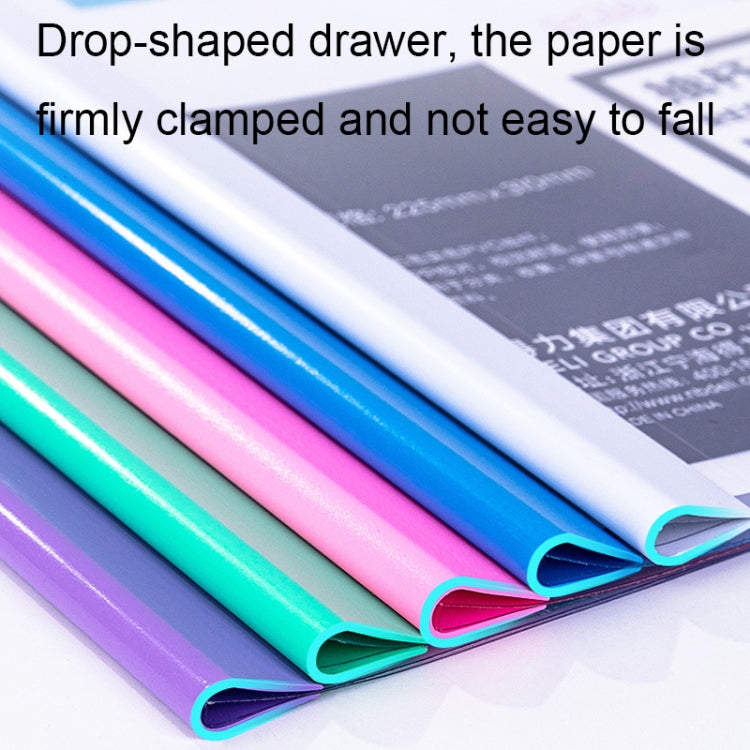 10pcs Deli 5538 File Folder Insert A4 File Drawer Folder Transparent Cover