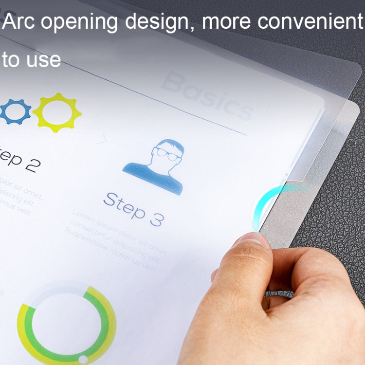 10pcs Deli 5538 File Folder Insert A4 File Drawer Folder Transparent Cover