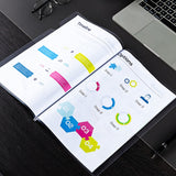 10pcs Deli 5538 File Folder Insert A4 File Drawer Folder Transparent Cover