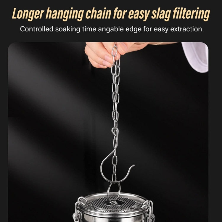 304 Stainless Steel Brine Basket Tea Residue Ball Soup Material Box, 7x9cm, 9x10.8cm, 11.2x13.5cm, 14x16cm, 16x16.5cm, 18x18cm, 20x20cm