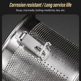 304 Stainless Steel Brine Basket Tea Residue Ball Soup Material Box, 7x9cm, 9x10.8cm, 11.2x13.5cm, 14x16cm, 16x16.5cm, 18x18cm, 20x20cm