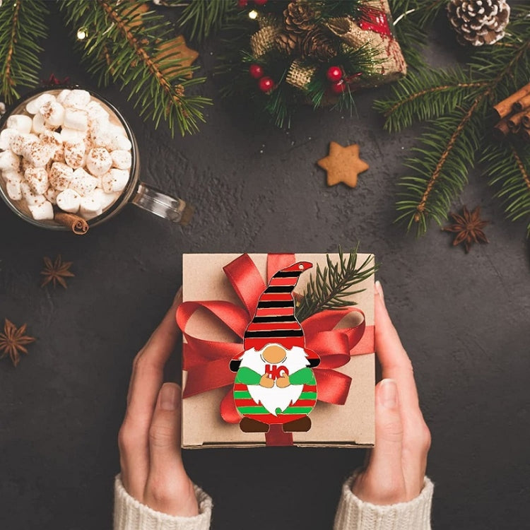 Christmas Tree DIY Painting Wooden Dwarf Elf Hanging Decorations, 4pcs/set, 8pcs/set, 12pcs/set, 32pcs/set