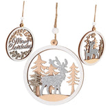 Christmas Party Decoration Wooden Pendants