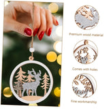 Christmas Party Decoration Wooden Pendants