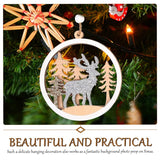 Christmas Party Decoration Wooden Pendants