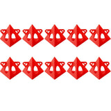 10pcs/Pack Woodworking Paint Pyramid Stands Cone Support Stand, Yellow, Red, Champagne