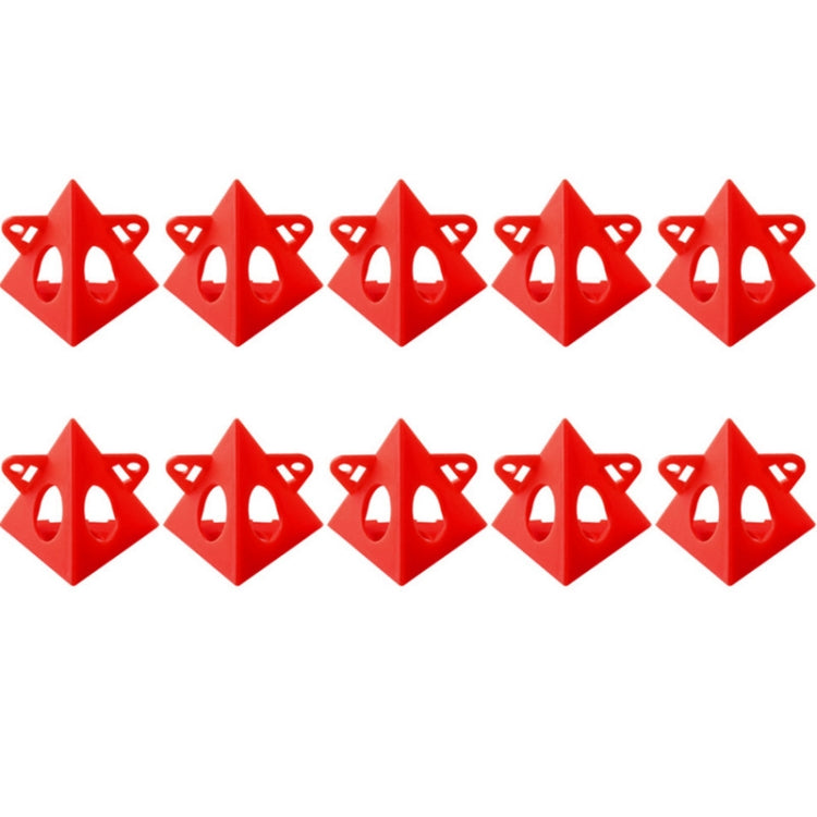 10pcs/Pack Woodworking Paint Pyramid Stands Cone Support Stand, Yellow, Red, Champagne