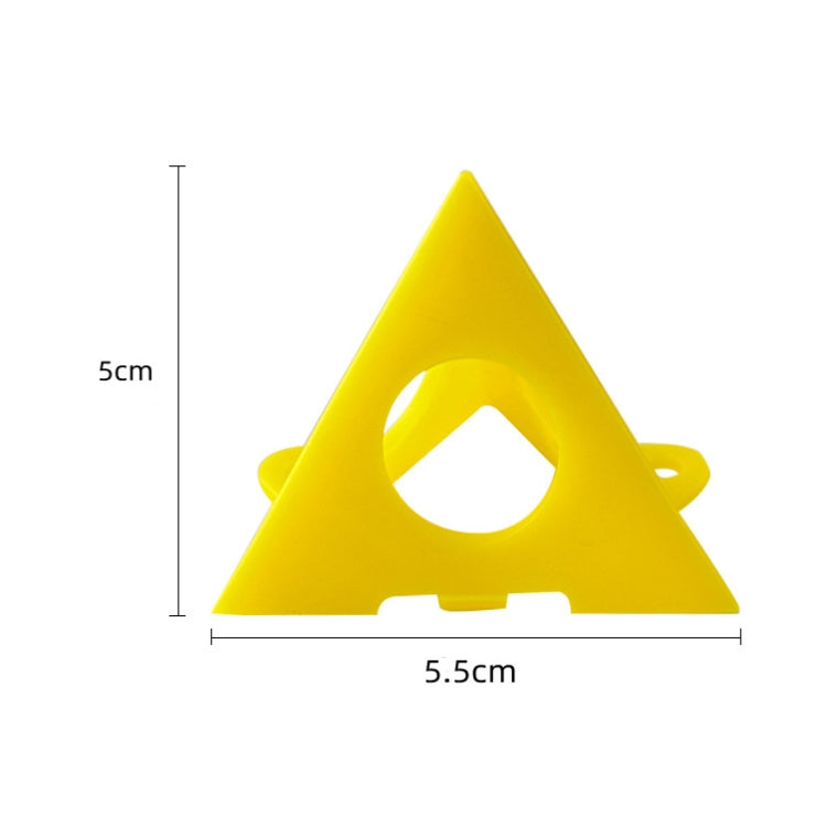 10pcs/Pack Woodworking Paint Pyramid Stands Cone Support Stand, Yellow, Red, Champagne