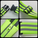 Women Men Running Bag Adjustable Reflective Waist Pouch Pack, Only Belt, 1 Belt+2 Arm Band, 1 Belt+4 Arm Band