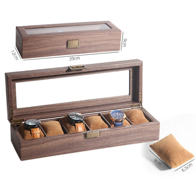 Wood Grain Leather Watch Display Box Watch Storage Case Jewelry Box, 6 Digit Long, 10 Digit Long, 12 Digit Long, 3 Digit Long, 2 Digit Long, 6 Digit Square