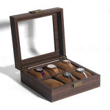 Wood Grain Leather Watch Display Box Watch Storage Case Jewelry Box, 6 Digit Long, 10 Digit Long, 12 Digit Long, 3 Digit Long, 2 Digit Long, 6 Digit Square