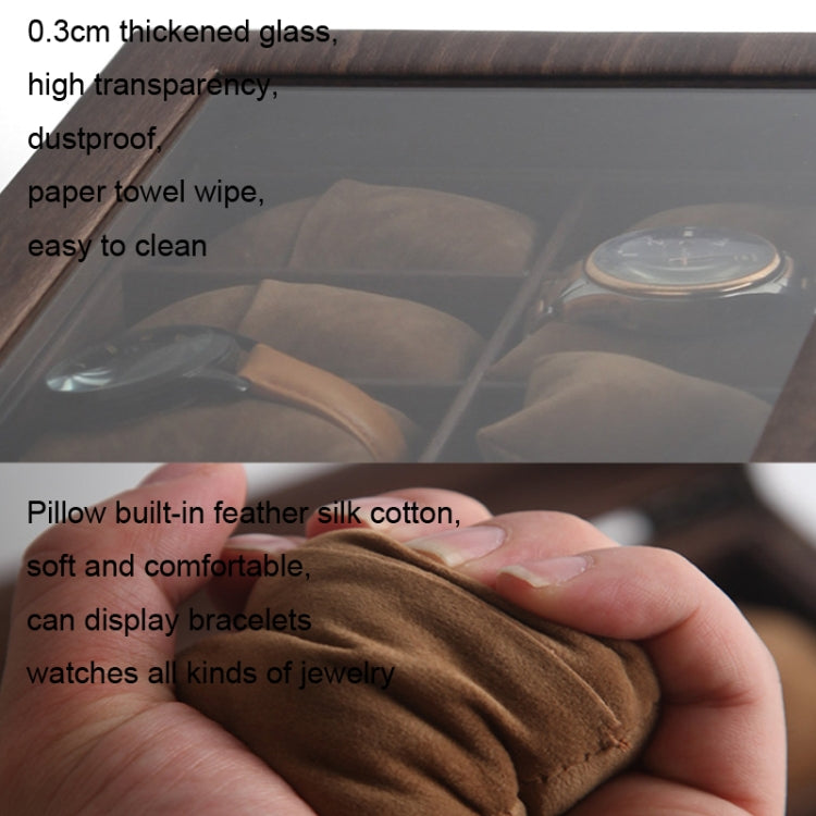 Wood Grain Leather Watch Display Box Watch Storage Case Jewelry Box, 6 Digit Long, 10 Digit Long, 12 Digit Long, 3 Digit Long, 2 Digit Long, 6 Digit Square