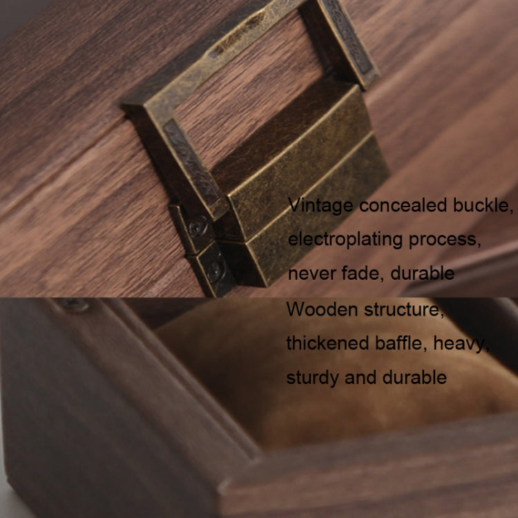 Wood Grain Leather Watch Display Box Watch Storage Case Jewelry Box, 6 Digit Long, 10 Digit Long, 12 Digit Long, 3 Digit Long, 2 Digit Long, 6 Digit Square
