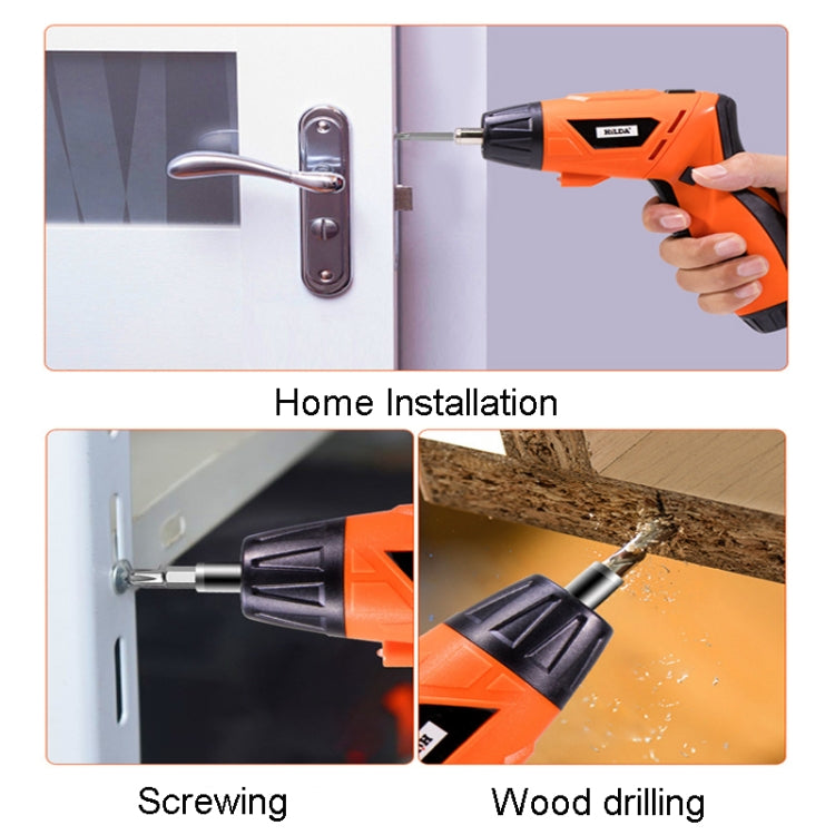 HILDA Multi-Function Li-Ion Screwdriver Mini Screwdriver Set, Black, White, Orange