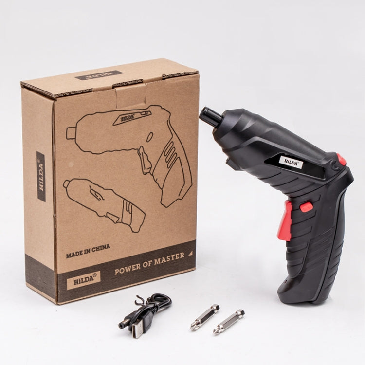 HILDA Multi-Function Li-Ion Screwdriver Mini Screwdriver Set, Black, White, Orange