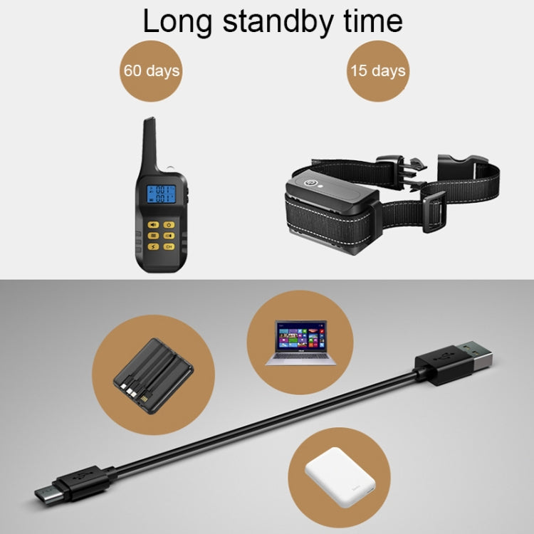 Pet Smart Electric Shock Training Waterproof Collar Dog Training Device, Receiver + Yellow Remote, Only Receiver