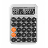12-digit Mechanical Keyboard Calculator Office Student Exam Calculator Display, Monochrome Buttons White Black, Monochrome Buttons Pink, Monochrome Buttons Navy Blue