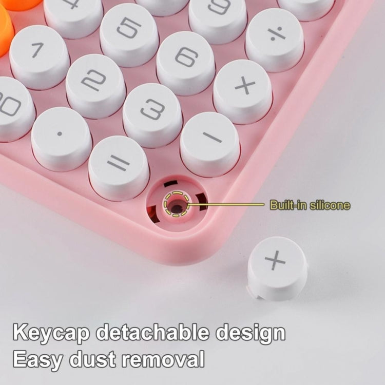 12-digit Mechanical Keyboard Calculator Office Student Exam Calculator Display, Monochrome Buttons White Black, Monochrome Buttons Pink, Monochrome Buttons Navy Blue