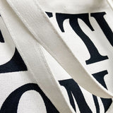 Women Printed Letter Canvas Bag Single Shoulder Tote Bag
