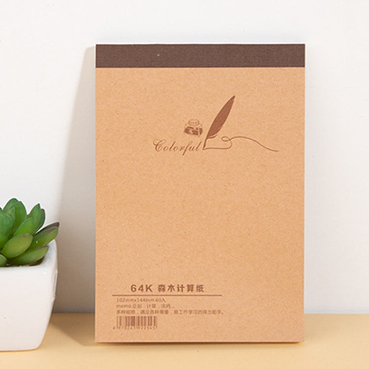 Blank Kraft Sketchbook Doodle Notebook, Small 64K