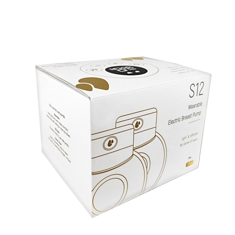 S12 Double Electric Wearable Breast Pump With 2 Modes & 9 Levels Suction Adjustable, S12 Double