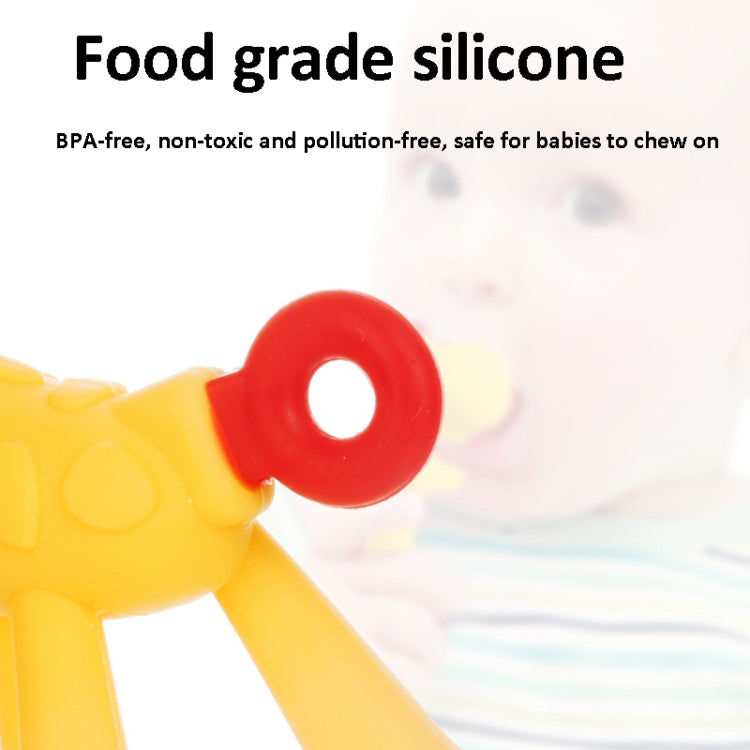 XUNYI Baby Giraffe Rattles Teether Kids Silicone Bite Toy, Drop Box Yellow, Drop Box Pink, Drop Box Green, Rectangular Box Yellow, Rectangular Box Pink, Rectangular Box Green