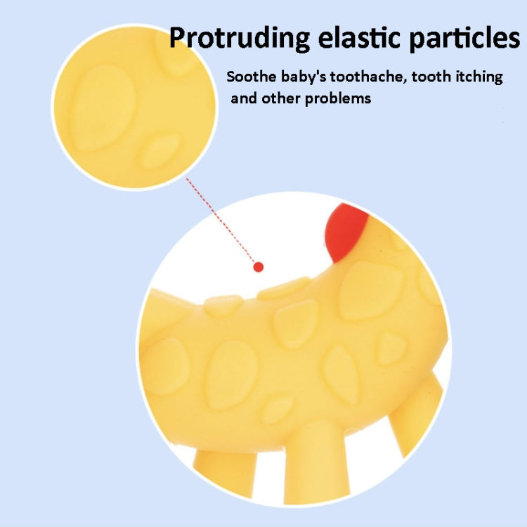 XUNYI Baby Giraffe Rattles Teether Kids Silicone Bite Toy, Drop Box Yellow, Drop Box Pink, Drop Box Green, Rectangular Box Yellow, Rectangular Box Pink, Rectangular Box Green