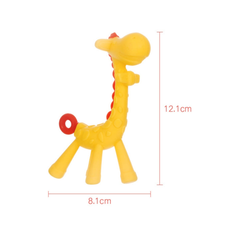 XUNYI Baby Giraffe Rattles Teether Kids Silicone Bite Toy, Drop Box Yellow, Drop Box Pink, Drop Box Green, Rectangular Box Yellow, Rectangular Box Pink, Rectangular Box Green