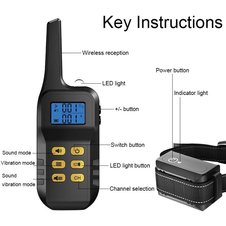 Dog Training Device Automatic Bark Stopper Dog Training Electronic Collar, For-One-Dog, For-Two-Dog, For-Three-Dog