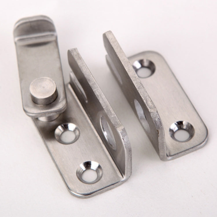Stainless Steel Sliding Door Latch No Punch Latch Door Bolt Catch With Screw, Small Left Open, Small Right Open, Large Left Open, Large Right Open