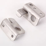 Stainless Steel Sliding Door Latch No Punch Latch Door Bolt Catch With Screw, Small Left Open, Small Right Open, Large Left Open, Large Right Open