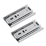 1 Pair Thickened Three Sections Ball Slide Mute Drawer Track Rail, 4 inch 10cm, 6 inch 16cm, 8 inch 20cm