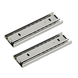 1 Pair Thickened Three Sections Ball Slide Mute Drawer Track Rail, 4 inch 10cm, 6 inch 16cm, 8 inch 20cm