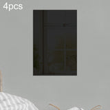 4pcs Right Angle Models Rectangle Acrylic Mirror Stereo Wall Stickers, 15cm x 10cm, 20cm x 13cm, 30cm x 20cm, 42cm x 27cm