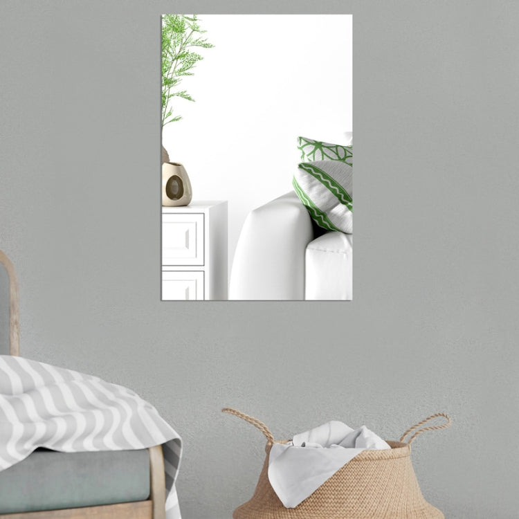 4pcs Right Angle Models Rectangle Acrylic Mirror Stereo Wall Stickers, 15cm x 10cm, 20cm x 13cm, 30cm x 20cm, 42cm x 27cm