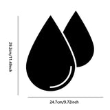 2pcs /Set Acrylic Water Drops Mirror Stereo Wall Stickers Living Room Bedroom Decorative Stickers Soft Mirror, Water Drops