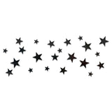 20pcs /Set Acrylic Stars Mirror Stereo Wall Stickers Home Decoration Soft Mirror, Stars