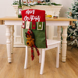 3D Cartoon Doll Chair Cover Christmas Furniture Decoration Supplies, Elder, Snowman, Elk