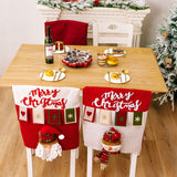 3D Cartoon Doll Chair Cover Christmas Furniture Decoration Supplies, Elder, Snowman, Elk