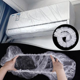 10pcs /Bag Air Conditioner Dust Cover Disposable Indoor Unit Cover Large Elastic Bag, 70x145cm