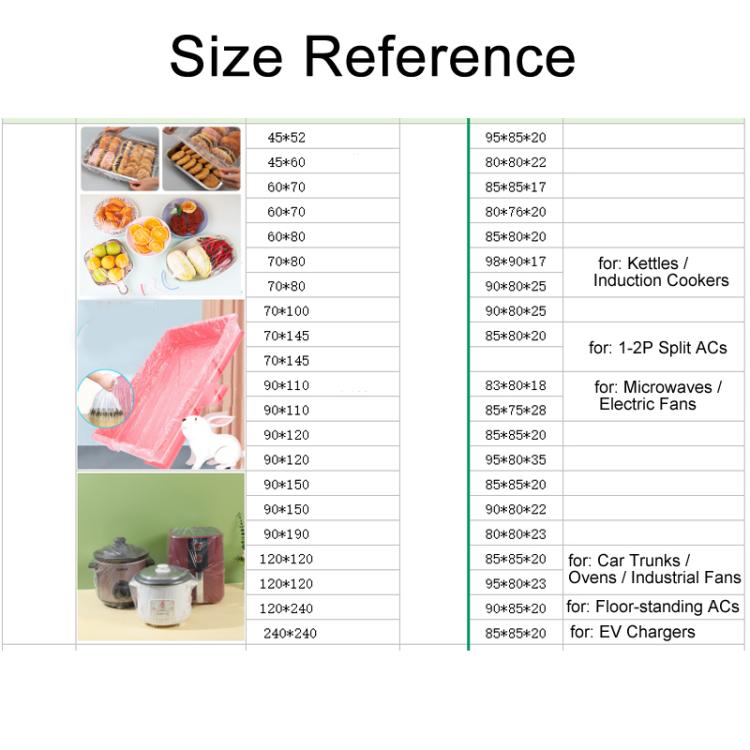 10pcs /Bag Disposable Furniture Dust Cover For Electric Cooker Oven Electric Fan, 60x70cm, 70x80cm, 90x110cm, 90x120cm, 120x120cm